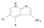 1H-Pyrrolo[2,3-b]pyridine, 5-chloro-4-fluoro-3-nitro-